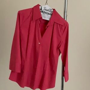 Express pink (coral) button down shirt.